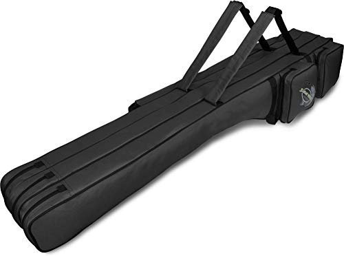 normani Lange Rutentasche 190 cm RodBox Triple - 3 Fächer für 6 Steckruten Farbe Schwarz