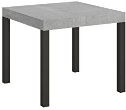 Itamoby, Everyday Ausziehtisch aus Beton 90 x 90 cm verlängert, 246 cm