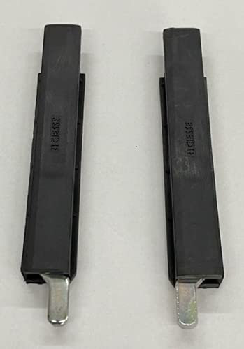 effedielle COPPIA TERMINALI PER ASTE-Giesse elementi di fissaggio profilo R40 per porte balconi e finestre in alluminio colore nero