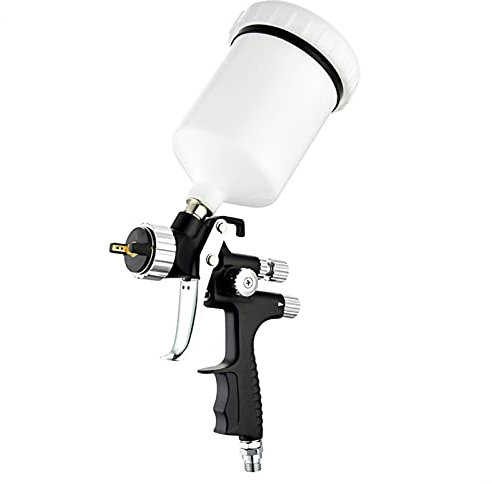 Sandstrahlgeräte HVLP. Spritzpistole Hohe Zerstäuber Professionelle Automobilblech-Schwerkraft-Farbpistole 1,3-mm-Düse 600cc-Tasse