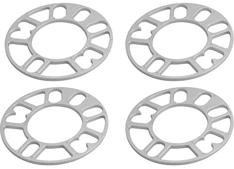 Lodokdre Lot de 4 élargisseurs de voie de roue - Rondelles - Élargisseurs de voie - 5 mm - Boulons pour 4X100, 4X114,3, 5X100, 5X108, 5X114,3, 5X120