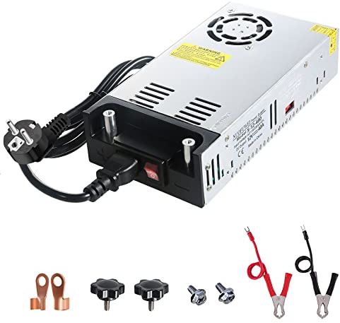 DC 12V 40A 480W Fuente de alimentación transformador 110/220V CA a CC 12V 480W Fuente Alimentación para LDE lámpara Motor Bomba CCTV Cámara de Seguridad Car Stereo Impresora 3D y Más 12V Dispositivo