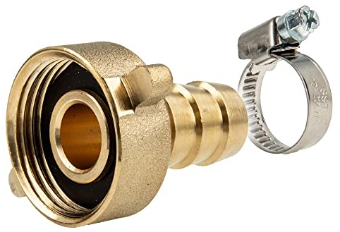 tecuro slangmontering med 1 1/4 tum ÜWM x pip Ø 33 mm, inkl. klämma W4 25–40 mm
