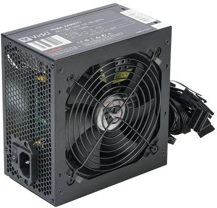 JUSTOP Black ATX 500W PSU, Switching Power Supply, Computer Desktop PC, 120mm Fan, 4+4-Pin 12V, 6x SATA