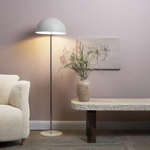 Lightbox Pilz-Stehlampe | 150 cm Höhe, Ø 40 cm | Stehleuchte mit Standfuß | Pilz-Stehlampe | Stehleuchte Wohnzimmer mit Fuß-Schalter | Lampe (E27 Fassung für LED Leuchtmittel) | auch als Schlafzimmer,
