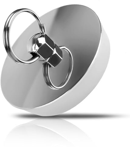 EUIOOVM Tappo per vasca da bagno, 42-46 mm, universale, in acciaio inox e silicone, argento