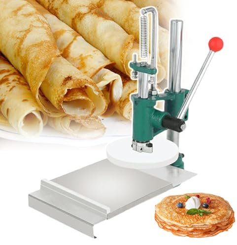 pealiritansemen Stainless Steel Pizza Presser, Manual Commercial Pizza Press, Pizza Dough Press Machine, Manual Pressing, Automatic Rebound Design, For Snack Street,12cm