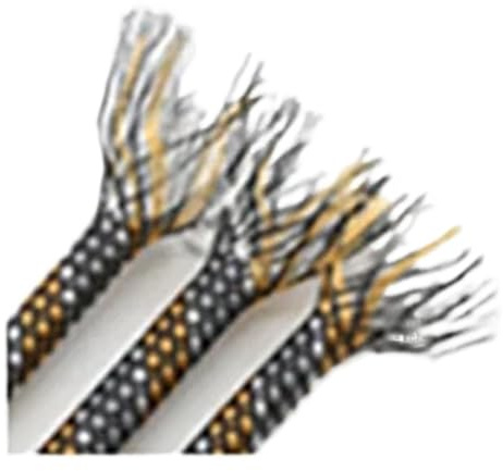 Cable Sleeves 1/5/10M Braided Cable Sleeve 4mm 8mm 12mm PP Cotton Yarn Mixed Expandable Flexible Insulate Line Protector Wire Wrap Sheath for Power Cord Audio Video Cable(Orange White Grey,8MM_1 METER