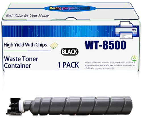 Compatible for Kyocera WT-8500 Waste Toner Container TASKalfa 2552ci 4052ci 6002i 3252ci 5002i 6052ci 4002i 5052ci Printers, High Yield 50000 Pages, with Chip (Black)
