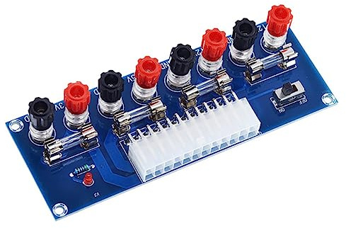 Tofficu ATX-netzteil-transferplatine Mit Stromausgangsanschlussmodul Polklemme Und Sicherung Für Computernetzteil Für Pc-netzteil-anschlüsse