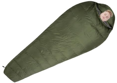 Winterschlafsack – Camping-Schlafsack für Erwachsene aus Daunen für den Winter, leicht und wasserdicht