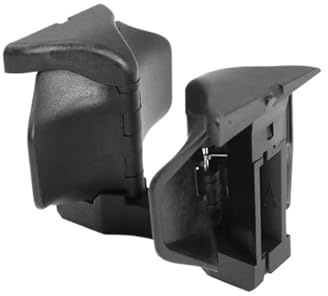 Caja de almacenamiento Portavasos para consola central de coche, compatible con Mercedes Benz, Clase C (W204), Clase E (W212), W207 (2046802391)(Black)