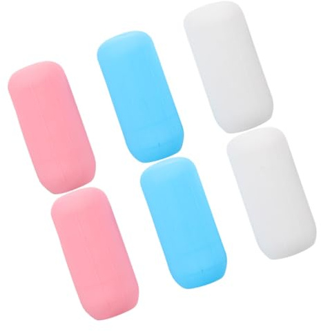 Gogogmee Lot de 6 Housses de Voyage Étanches en Silicone pour Bouteilles, Manchons Élastiques Simples à Installer et Faciles à Utiliser, Voyage