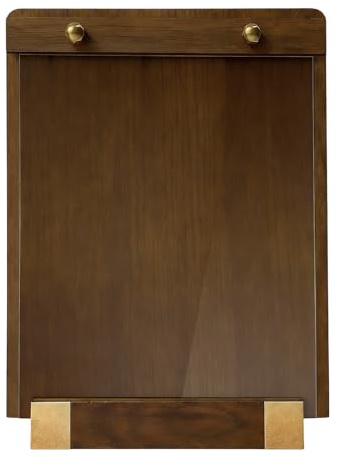 Schilderhalter aus Acryl – vertikal transparent, 8,5 x 11 Zoll | Display aus Papier, Rahmen mit Holzbasis für Poster, Flyer, Fotos, Broschüren, Dokumente, Zertifikate, Qr- und PU-Codes