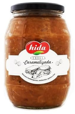 Cebolla Caramelizada Artesanal HIDA 1050g | Preparación Gourmet para Hostelería y Restauración | Cebolla Cocinada Lentamente Lista para Usar en Cocina Profesional
