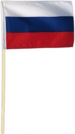 Fahne Flagge Russland 30 x 45 cm mit Stab