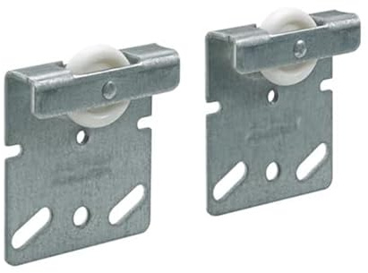 2 x Hettich TopLine 2 Ersatzlaufteil Stahl verzinkt Kunststoffrolle Ø=22 mm | bis max. 25 Kg; Ersatzlaufteil für Doppellaufprofil TopLine 2 Artikelnr. 0089064