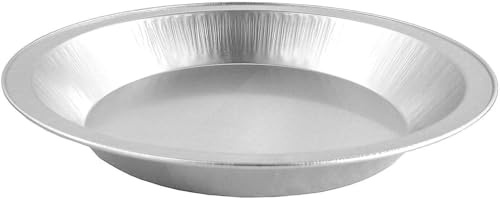 Handi-Foil 9 Smooth-Wall Aluminum Deep Pie Pan Plate Tin -Heavy Duty! (Pack of 100)