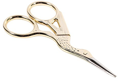 9,4 cm Edelstahl Storch Stickerei Nähen Tools Crane Form Scheren Kreuzstich Schere 金色