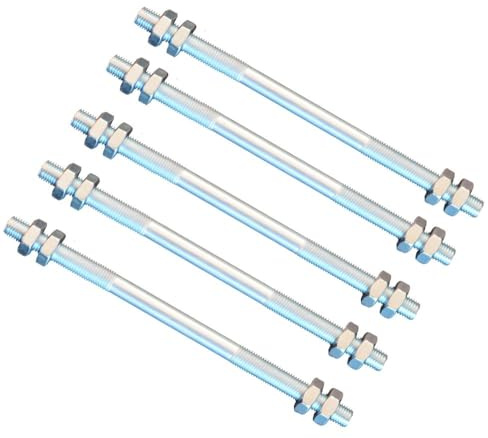 FKAnhängerteile 5 Stück Gewindestange M12 Rechts - Links Gewinde 300 mm + 20 Muttern