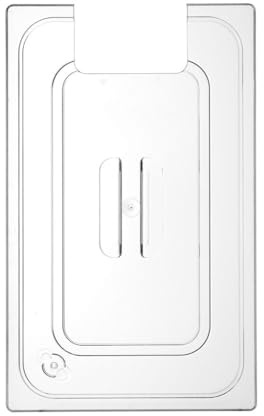 HENDI Gastronorm Deckel, mit Aussparung für HENDI Sous-Vide-Stick (222997), für Gastronormbehälter, Temperaturbeständig von -40° bis 110°C, GN 1/2, 325x265mm, Transparent, Polycarbonat