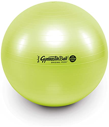 PEZZI Gymnastikball Maxafe Sitzball | Sitzball mit Burst-Proof-System, belastbar bis 400 kg, für Therapie, Sport und Büro