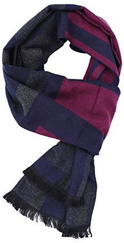 Herrenschal Winter Elegant Schal Lässig Komfortabel Winterschal Herren Männer Strickschal Klassisch Kuschelig Langschal Warm Weich Männerschal Modisch Streifen Deckenschal Herbst Frühling