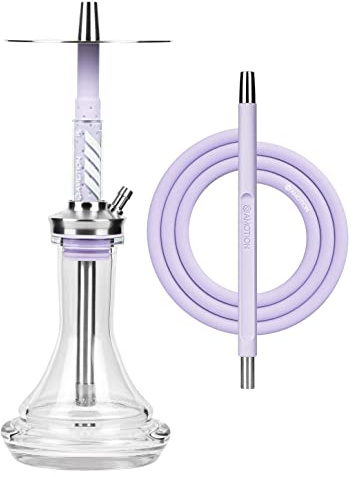 AMOTION FUTR Mauve - Mittelgroße Premium Shisha | Wasserpfeife mit Launch-Blowoff und tollem Rauchverhalten
