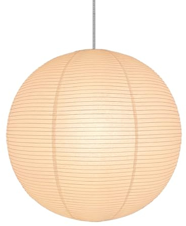 Henjjras Large 23inch White Round Paper Lamp shade,Chinese Lanterns,Pendent Paper Lantern,Interior Decoration