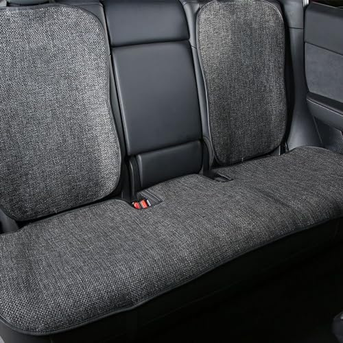 TOPABYTE Rear Car Seat Cover for Tesla Model 3 2017-2024 2025 Highland Four Seasons Universal Protector Pad Mat Interior Decoration Accessories (Without LOGO)