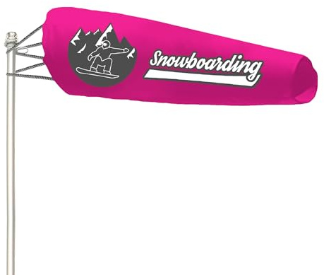 QSUM Benutzerdefinierte Windsocken, Windsack zum Aufhängen mit Logo-Text Bild für Ranch Farm Factory Flughafen Vergnügungspark Schule Dock Yard Dekor (30 x 122 cm)
