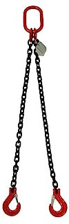 Joma-Tech 2-Strang Anschlagkette 2m GK8 10mm schwarz mit Sicherheitshaken