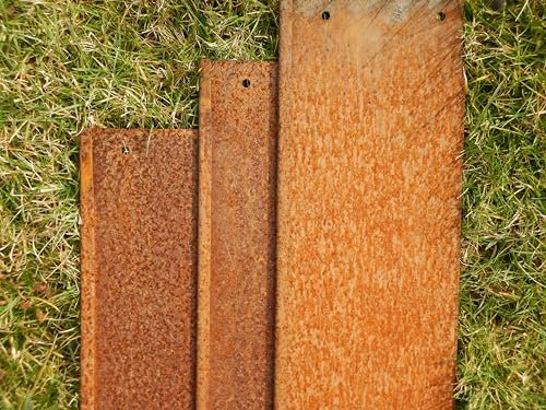 Rasenkanten Cortenstahl Edelrost 118 cm x 17,5 cm x 1 mm - 1er Set
