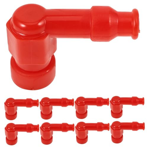 JECOMPRIS 10 Stück Zündkerzenstecker Gummi Hochtemperaturbeständig Rot Ersatz Zündkerzenkappen Für Roller Motorradzubehör