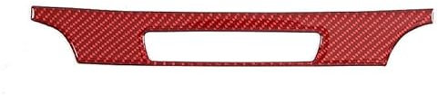 Auto Aufkleber Multimedia Für Pilot 2015 2016 2017 2018 2019 2020 2021 2022 Weichen Carbon Auto Center Konsole Klimaanlage Sitz Heizung Schalter Panel Rahmen Abdeckung Trim(Style A-Red)
