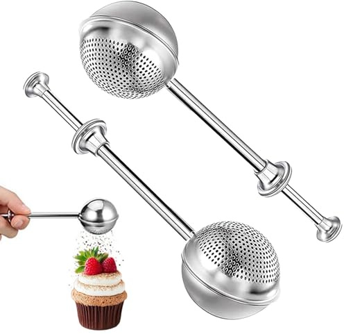 Plumeau pour sucrier en poudre, plumeau pour shaker à farine | d'époussetage de filtre à sucre en poudre à mailles fines,Distributeur de sucre en poudre ergonomique, distributeur de farine pour assais