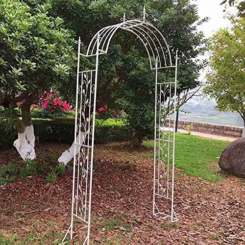 Wrought Iron Palace Style Garden Arch for Climbing Plants Ideal Bridal Gift, 120 150cm Height