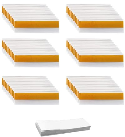 CZAKOMIX 60 Stück Selbstklebende Etikettenhalte, Durchsichtige und Selbstklebende Preisschildetiketten, 7,6 x 2,5cm, Preisschilder,Regal Tag-Halter, für Supermarkt, Ordner, Schule (Mit Papierkarte)