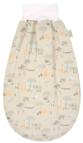Kinderhaus Blaubär Set Alvi Schlupfmäxchen Light & Windel Alvi Schlafsack | Stampelsack 100% Baumwolle | Leichter Schlupfsack 0-3 Monate
