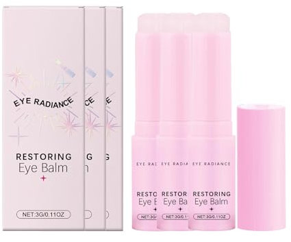 Eye Balm Stick, Moisturizing Eye Cream Stick, Under Eye Cream, Long-Lasting Hydrating & Moisturizing, Suitable for All Skin Types 3g (3)