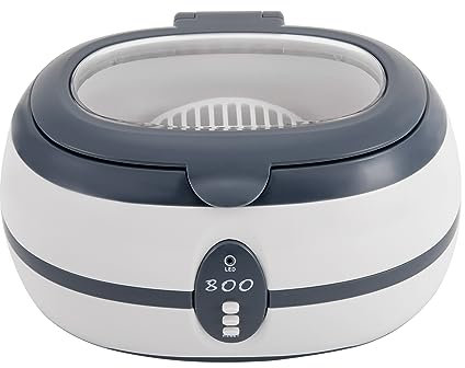 Ultraschallreinigungsgerät, 600ml Ultraschallreiniger 40KHZ Ultraschallgerät für Zahnersatz Brillen Schmuck Uhren Pinsel Münze Rasierkopf Messer 35W