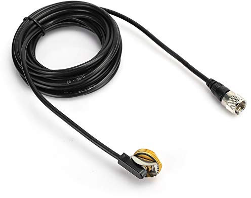 Mtlavishness 5m Rg 58 U Extensible Lost Loss Câble de cuivre coaxial PL259 À NMO Idéal pour l'antenne radio-émetteur-récepteur mobile améliore le signal radio compatible avec les