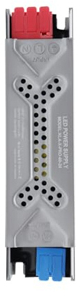 Alimentatore di rete a LED, 24 V, 60 W, trasformatore per strisce LED, luce COB, illuminazione interna, 220 V a 24 V, con morsetti a pressione, alloggiamento in alluminio, compatto, silenzioso