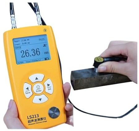 Misuratore di spessore a ultrasuoni for plastica, vetro, ceramica, metallo, lamiera d'acciaio, tubo in acciaio inossidabile Alta sensibilità(Coarse Crystal Probe)