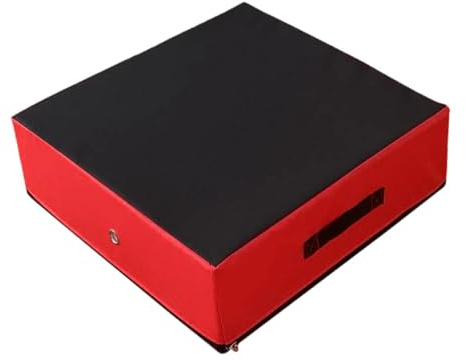 LOVIVER Colchoneta para Pesas Esterilla de Silencio Caídas Almohadilla de Barra Resistente Fácil Limpieza Adecuada para Uso en Entrenamiento de Pesas Casa GIM, Rojo, Individual