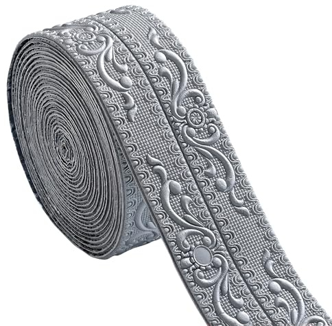 ACESOME 10M×11CM Wall Corner Protectors, Self Adhesive Wallpaper Borders, Flexible Peel and Stick Edging Strip, 3D Moulding Trim for Tile, Wall, Window, Furniture Edges (Gray)