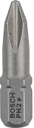 Bosch 100x Extra Hard PH Screwdriver Bit | Length 25 mm, Professional Accessory Screwdriver