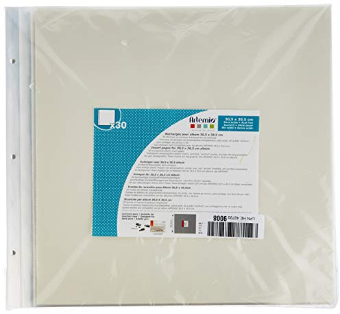 Artemio 11010039 Pochettes Transparentes Album Photo 30, 5 x 30, 5 cm - 30 Feuilles
