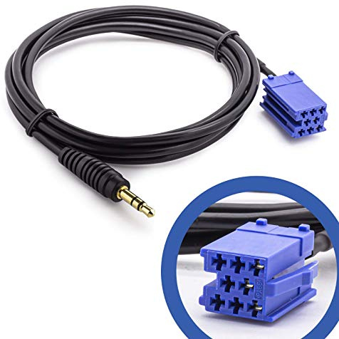 Adapter Universe KFZ Auto Aux Line In Adapter Kabel 3,5mm Klinke kompatibel mit Audi VW Blaupunkt Becker Radios