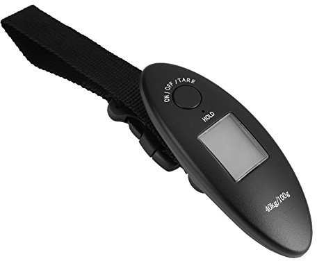 Garosa 40 kg / 100 g LCD Digital Hängende Gepäckwaage Handheld Tragbare Elektronische Waage Praktische Kofferwaage mit LCD-Display Küche Angeln Gewichtsausgleich (Batterie Nicht enthalten)